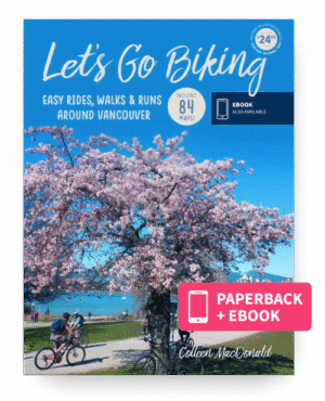 Book cover of the Let's Go Biking Vancouver book