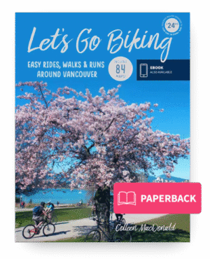 Book cover of the Let's Go Biking Vancouver book